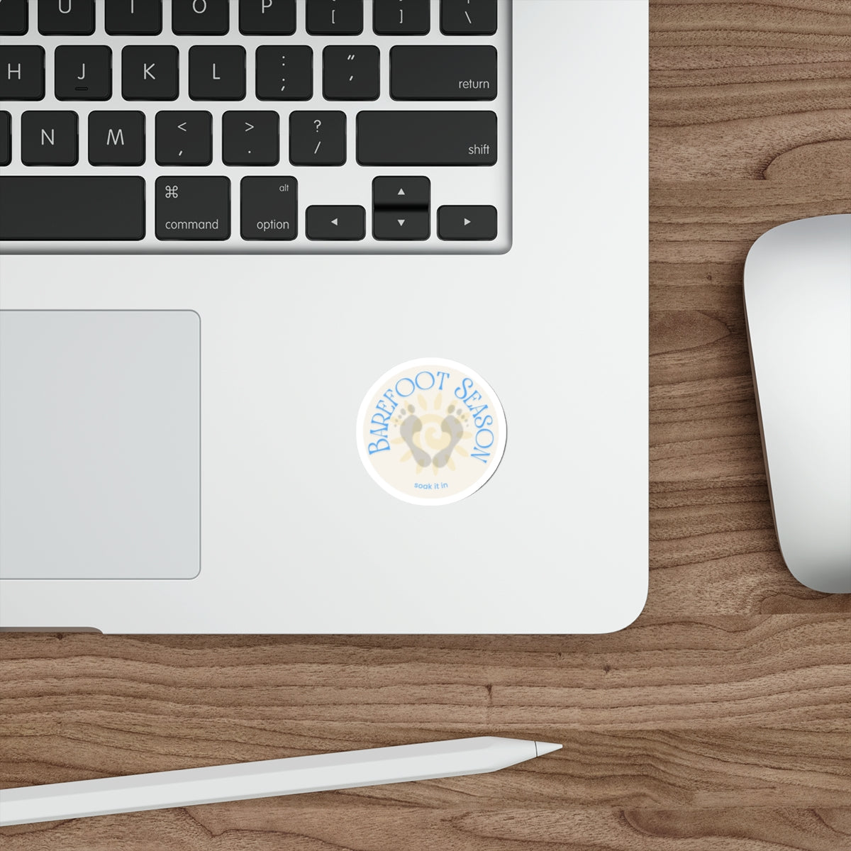 Barefoot Season Sticker – Soak It In | Summer Aesthetic Decal