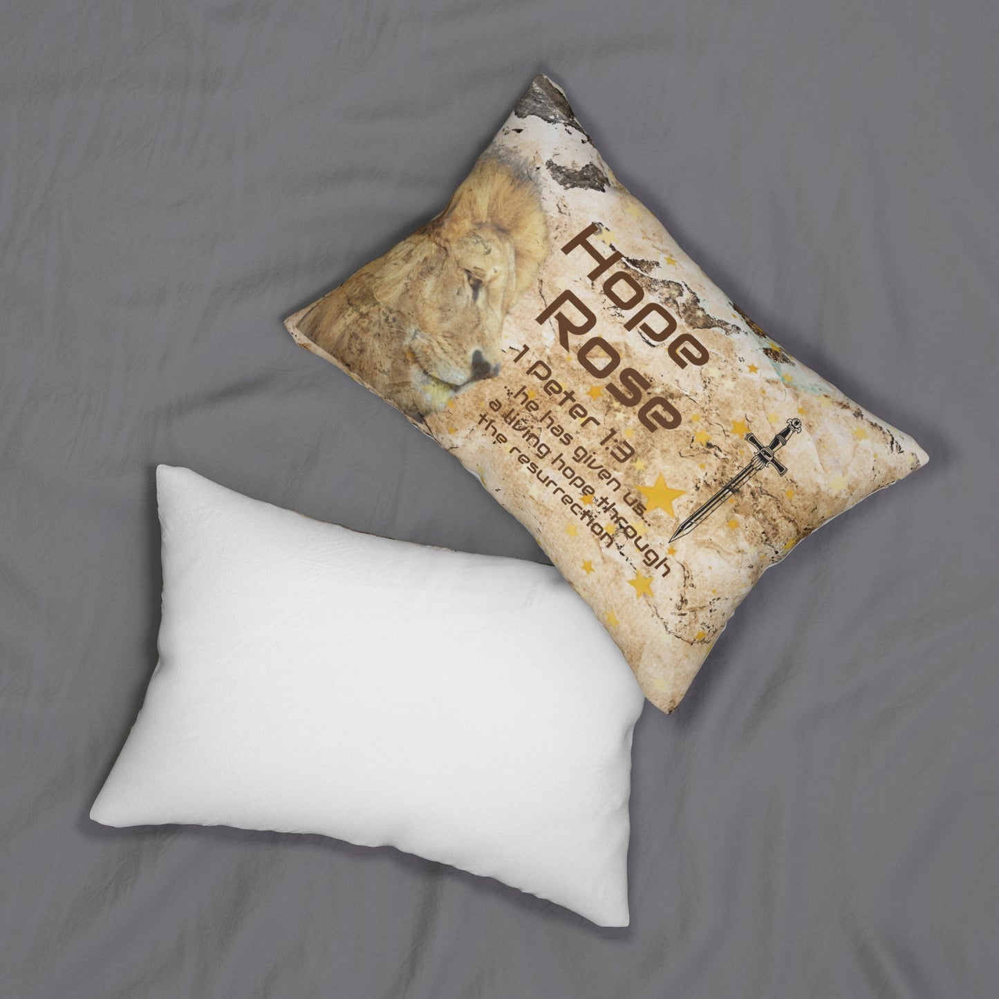 Rest in Hope Throw Pillow | Faith Home Decor