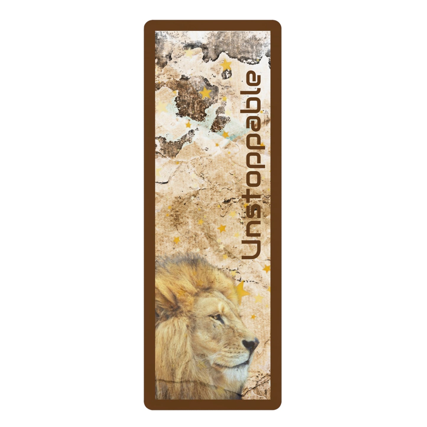 Unstoppable Christian Exercise Mat | Lion Faith Fitness Mat | Personalized Motivation Workout Mat