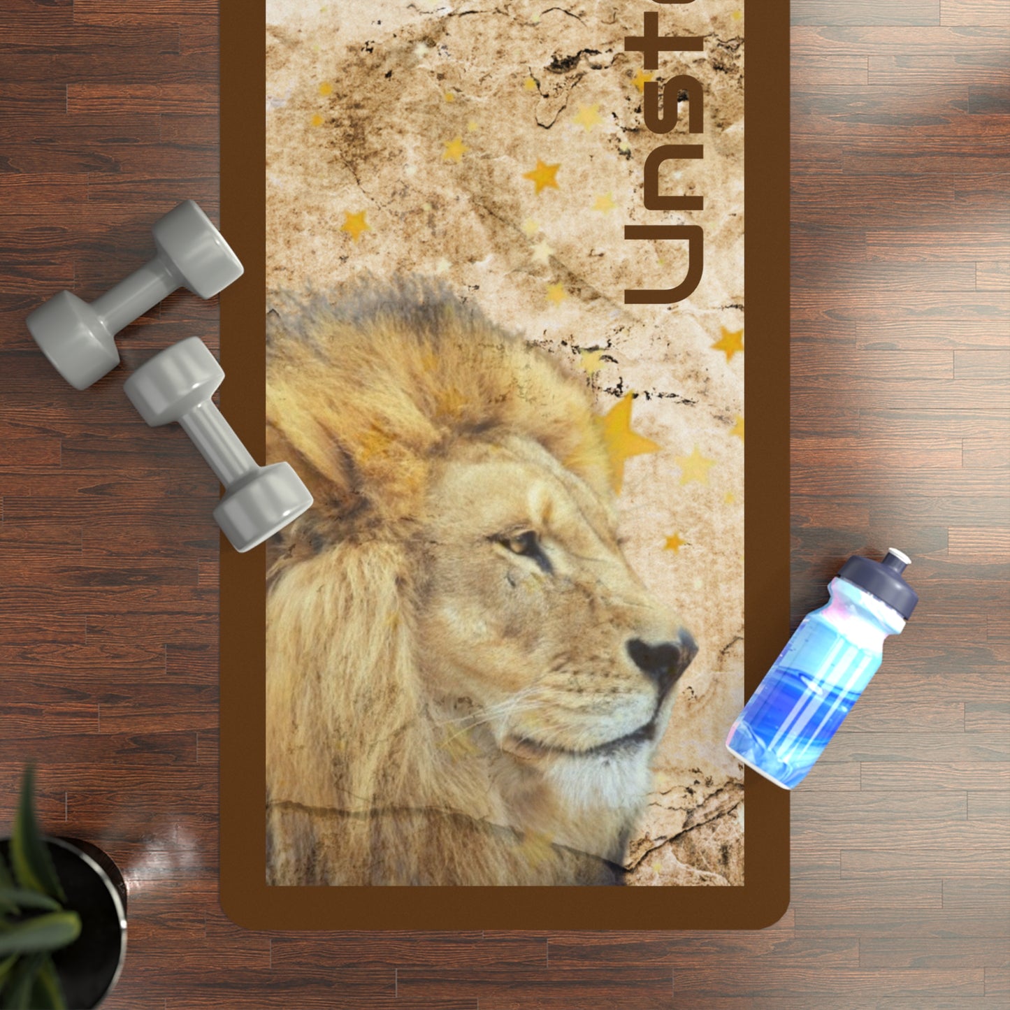Unstoppable Christian Exercise Mat | Lion Faith Fitness Mat | Personalized Motivation Workout Mat
