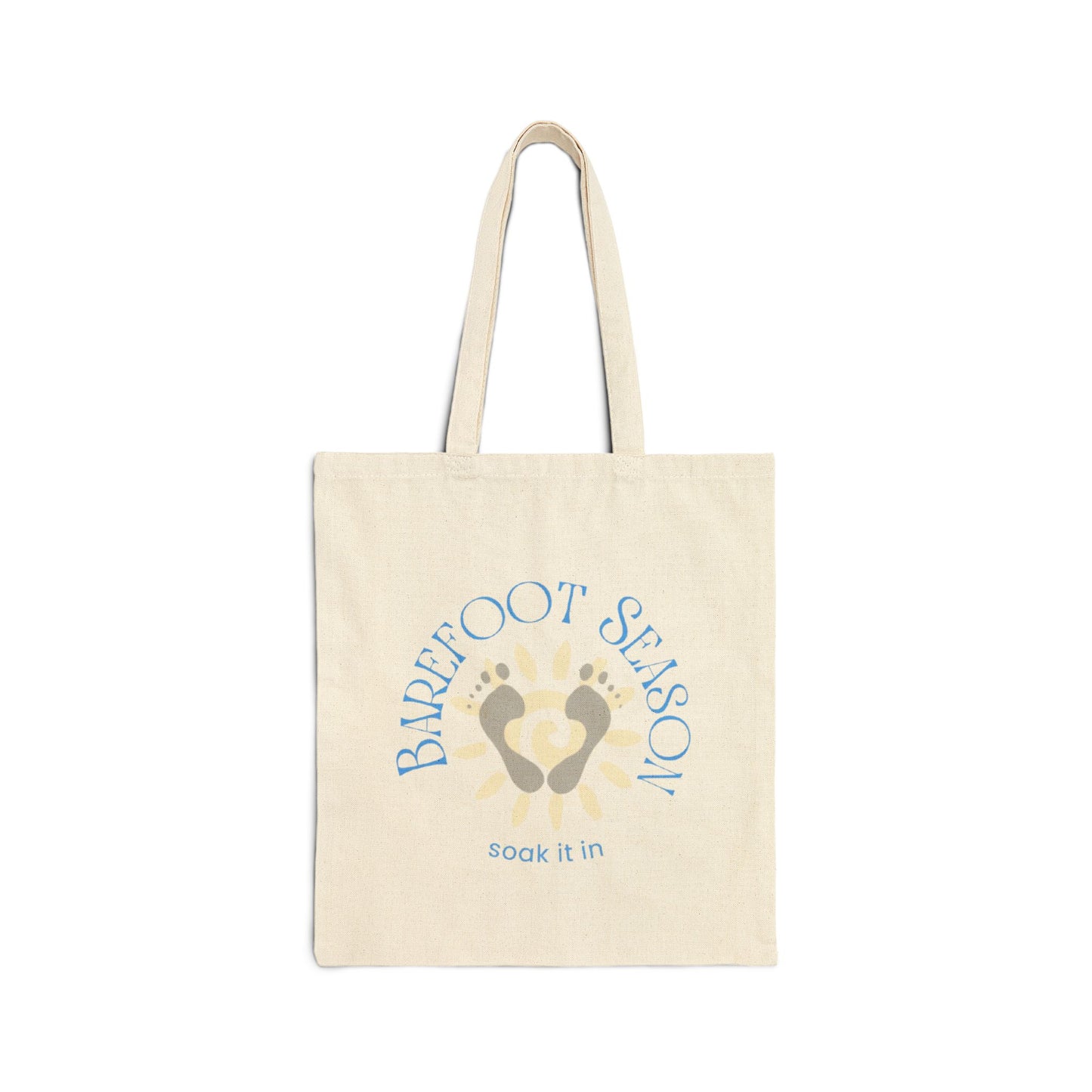 Barefoot Season Tote Bag – Soak It In | Summer Beach Carryall