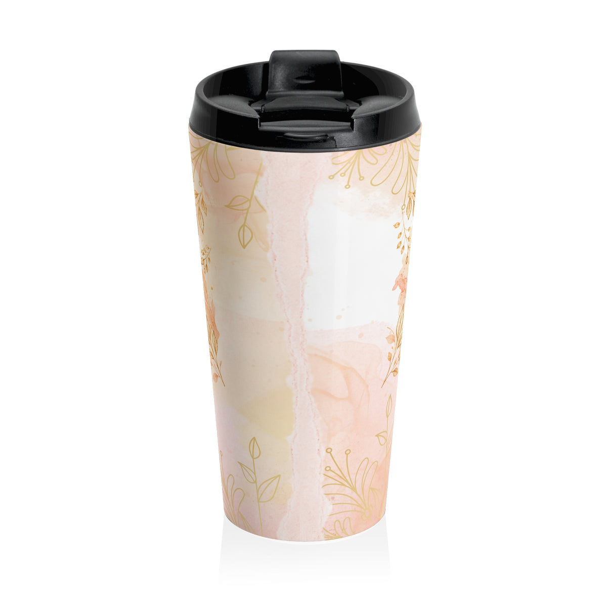 Let Gratitude Fall Christian Autumn Travel Mug | Psalm 116:13 | 15 oz Stainless Steel Lidded Mug
