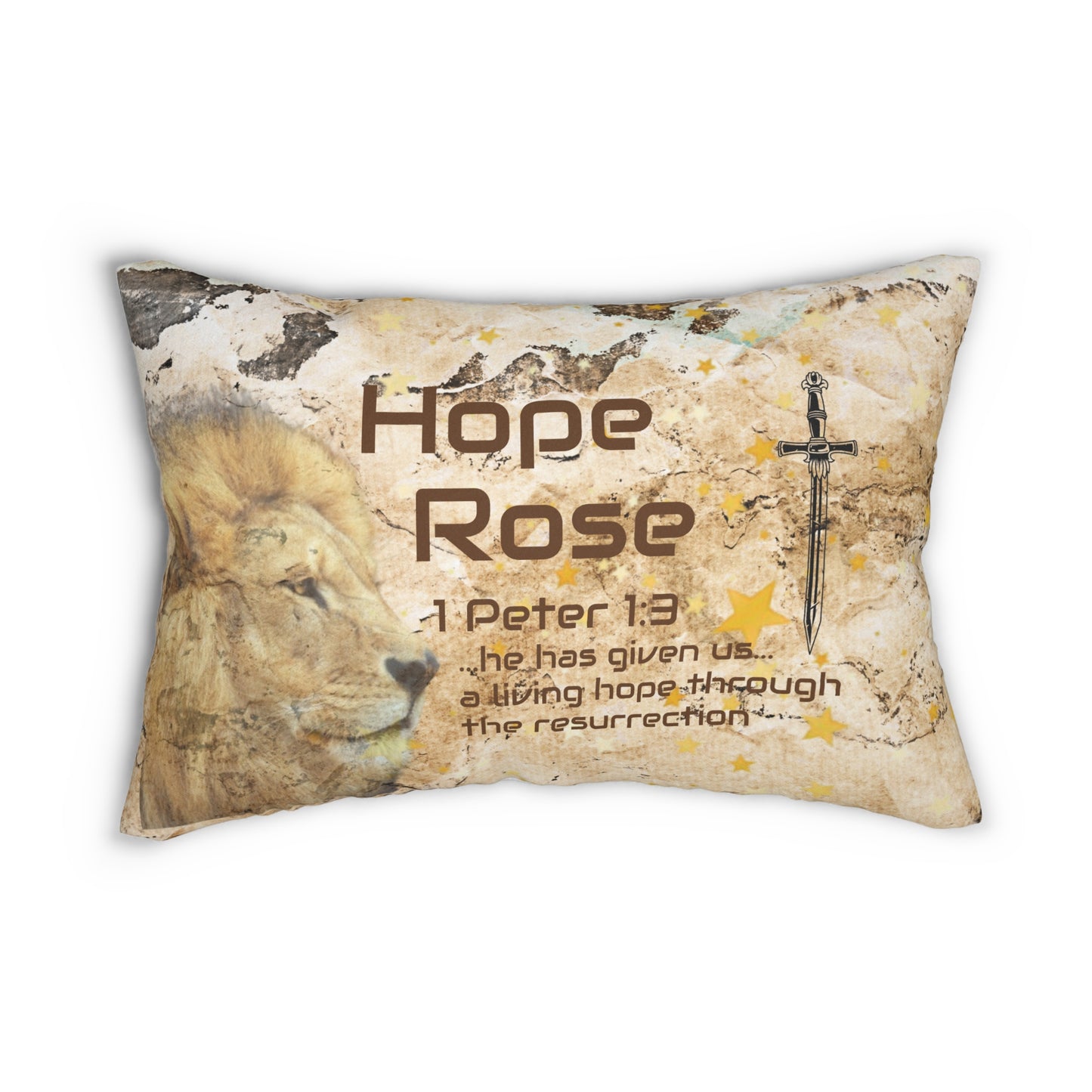 Rest in Hope Throw Pillow | Faith Home Decor