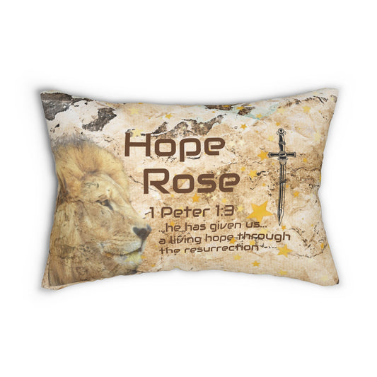 Rest in Hope Throw Pillow | Faith Home Decor