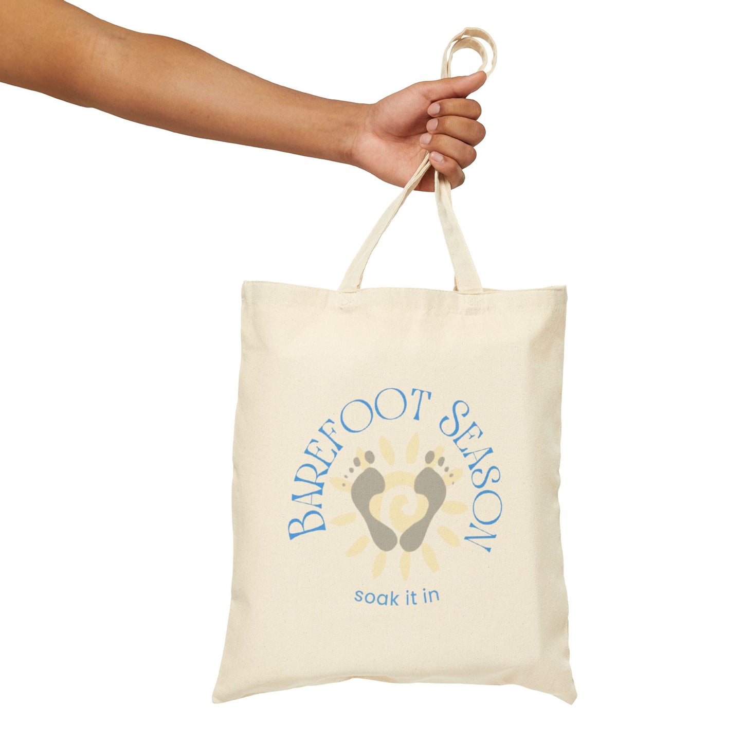 Barefoot Season Tote Bag – Soak It In | Summer Beach Carryall