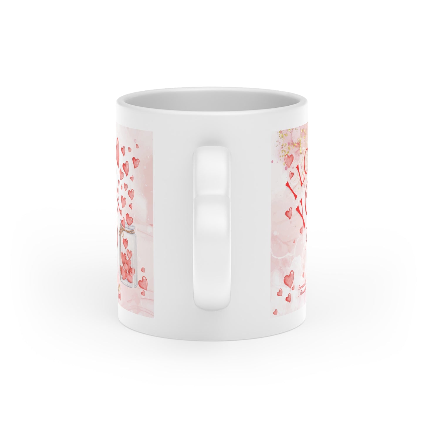 Heart Handle Friendship Mug | Personalized Christian Friend Gift | Proverbs 27:9 Mug