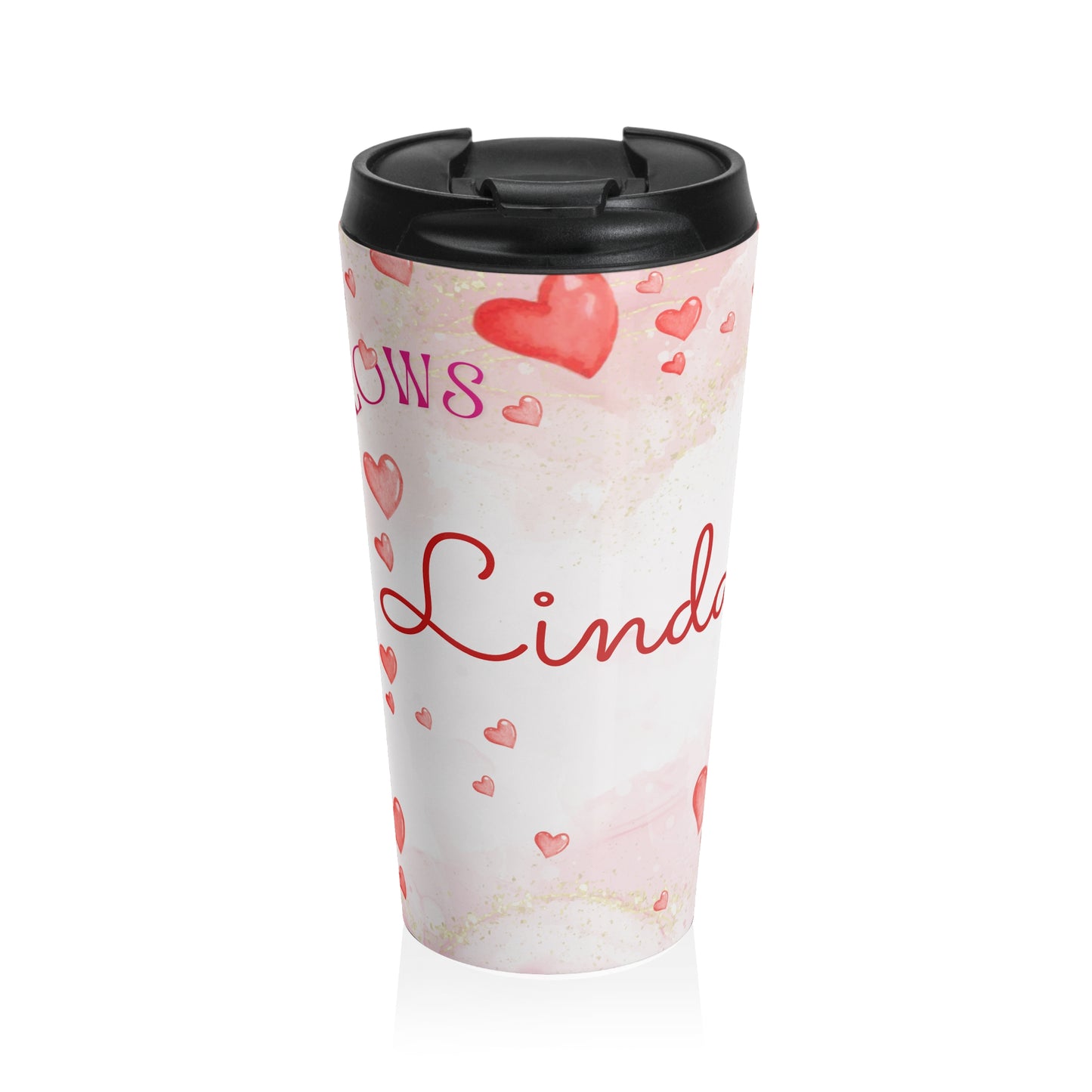 My Cup Overflows Personalized Travel Mug | Psalm 23 Inspired Christian Mug