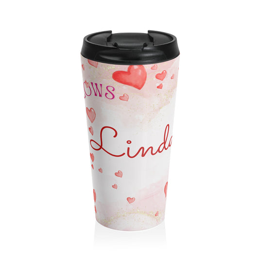 My Cup Overflows Personalized Travel Mug | Psalm 23 Inspired Christian Mug