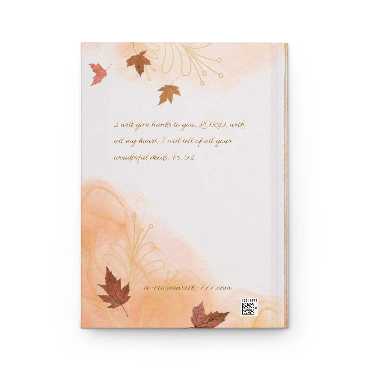 Thankful, Grateful, Blessed Christian Journal | Psalm 9:1 Prayer & Gratitude Journal