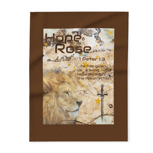 Wrap yourself in Hope | Inspirational Faith Throw Blanket
