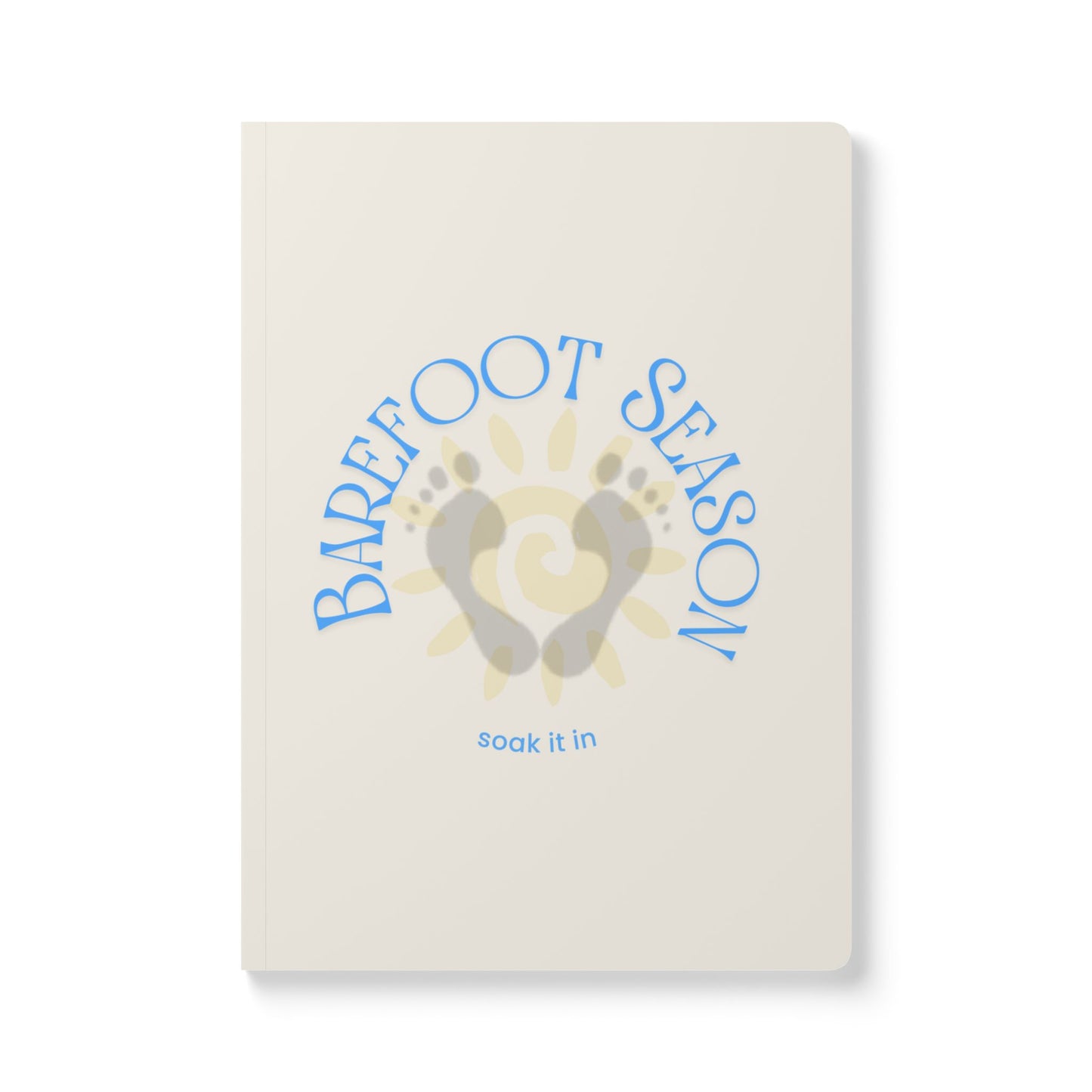 Barefoot Season Journal – Soak It In | Guided Summer Reset Notebook