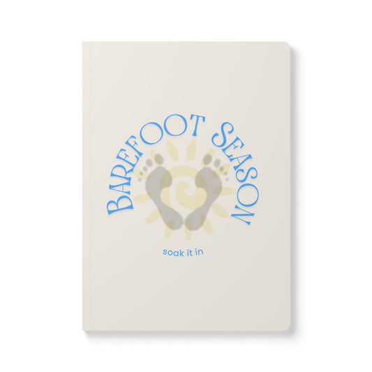 Barefoot Season Journal – Soak It In | Guided Summer Reset Notebook