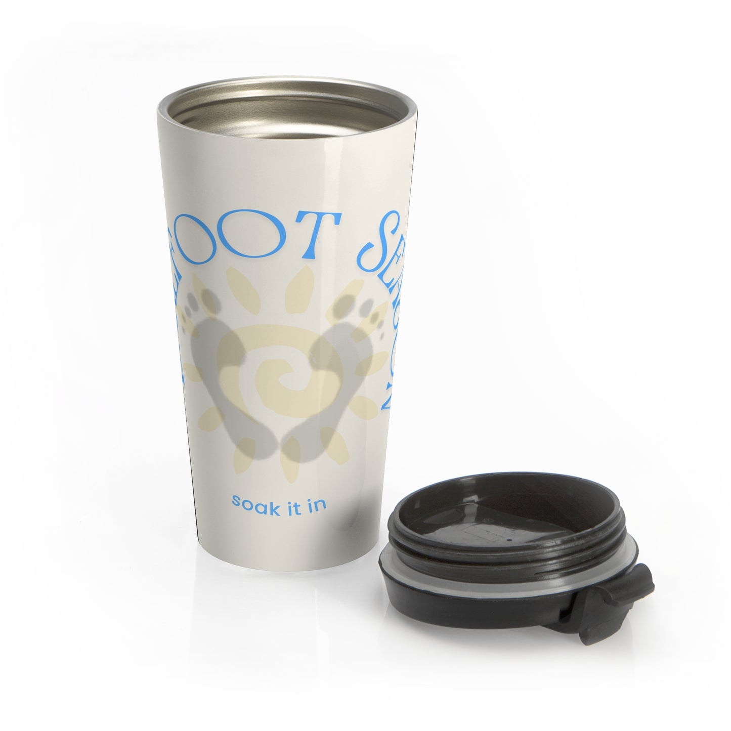 Barefoot Season Travel Mug – Soak It In | Hot & Cold Drink Tumbler