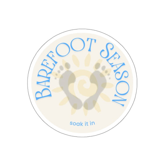 Barefoot Season Sticker – Soak It In | Summer Aesthetic Decal